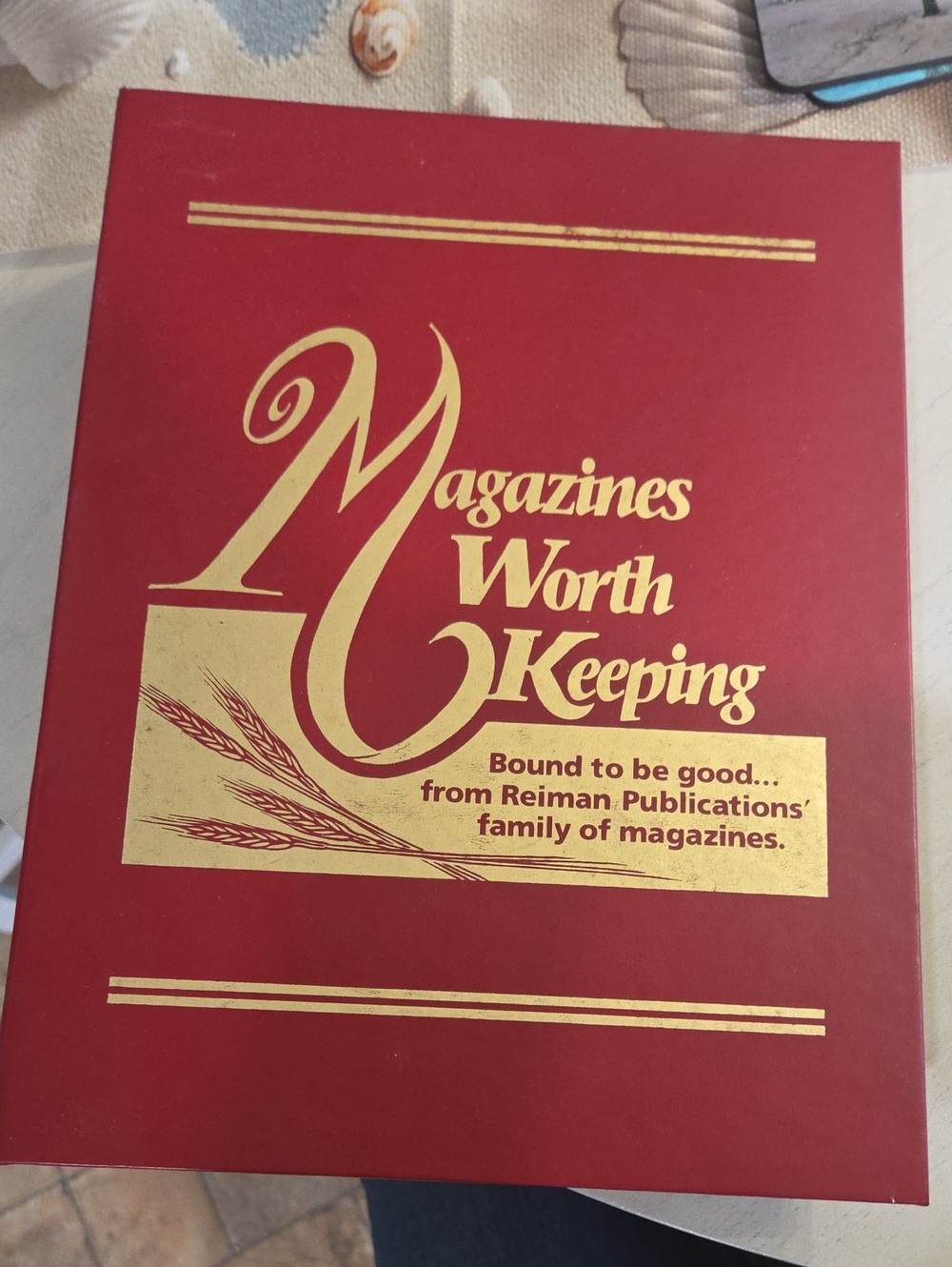 Magazines Worth Keeping Red Keepsake Binder by